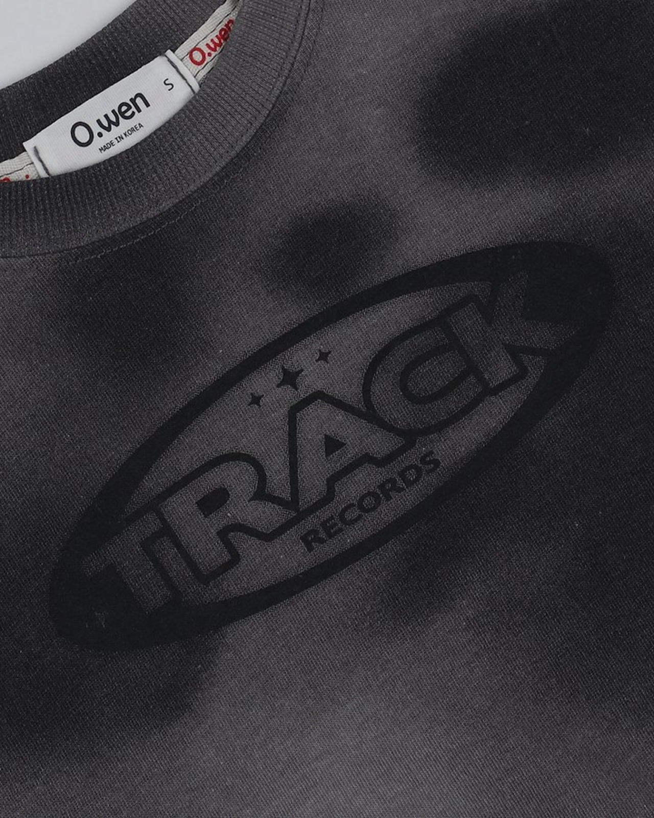 [O.wen] Track Wash Short Sleeve T-shirt / [오웬] 트랙워싱반팔티