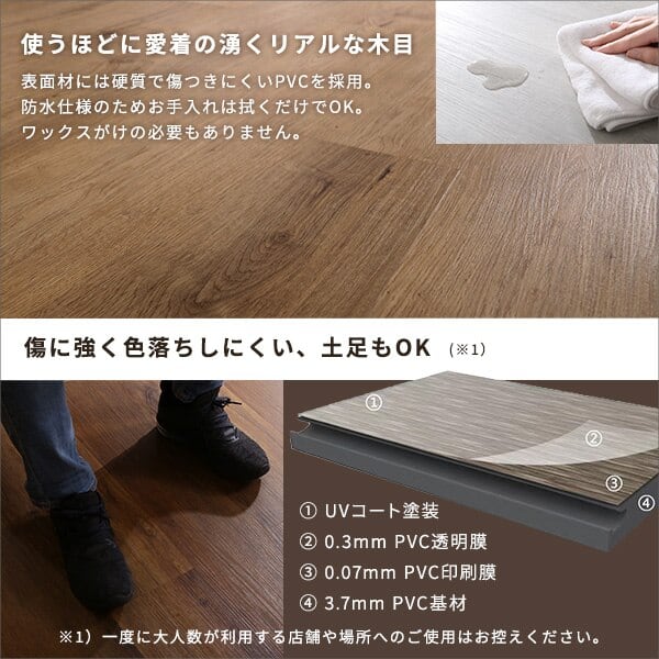 はめこみ式フロアタイル 96枚セットWood Flats-ウッドフラッツ-フロアタイル 96枚 はめ selecshopクレイン