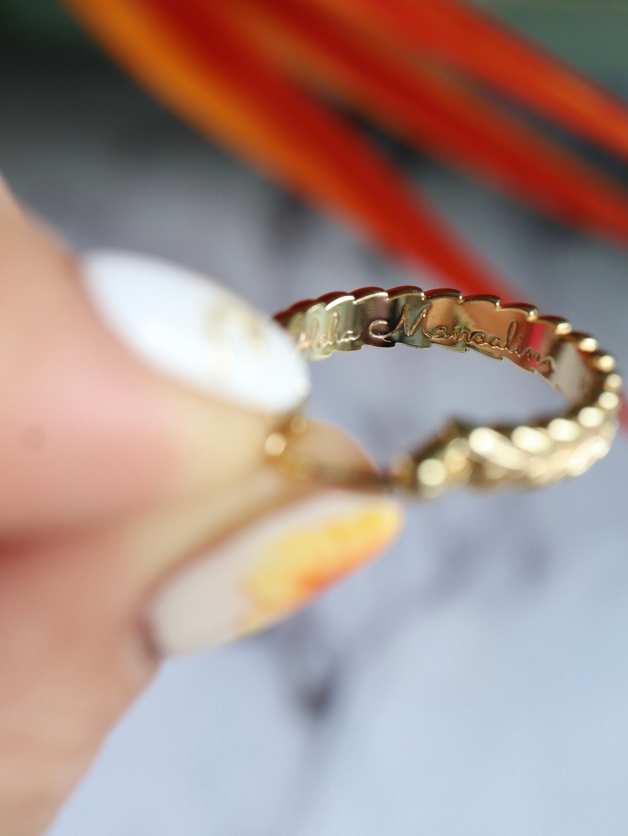 "4way" 20mm  Maile triple hoop earring Hawaiianjewelry(4wayハワイアンジュエリー3連マイレフープピアス)