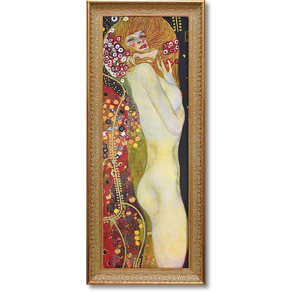 グスタフ クリムト絵画「水蛇2」表面特殊ゲル加工