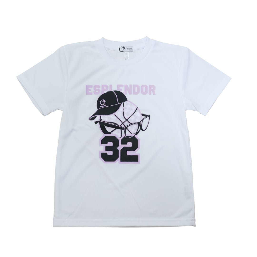 ⚠️50%OFF! 32ボール Tシャツ(ホワイト/パープルロゴ)