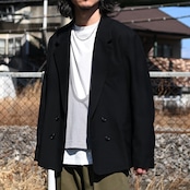 INTERIM / MILITARY WOOL SERGE PIPING DOUBLE JACKET