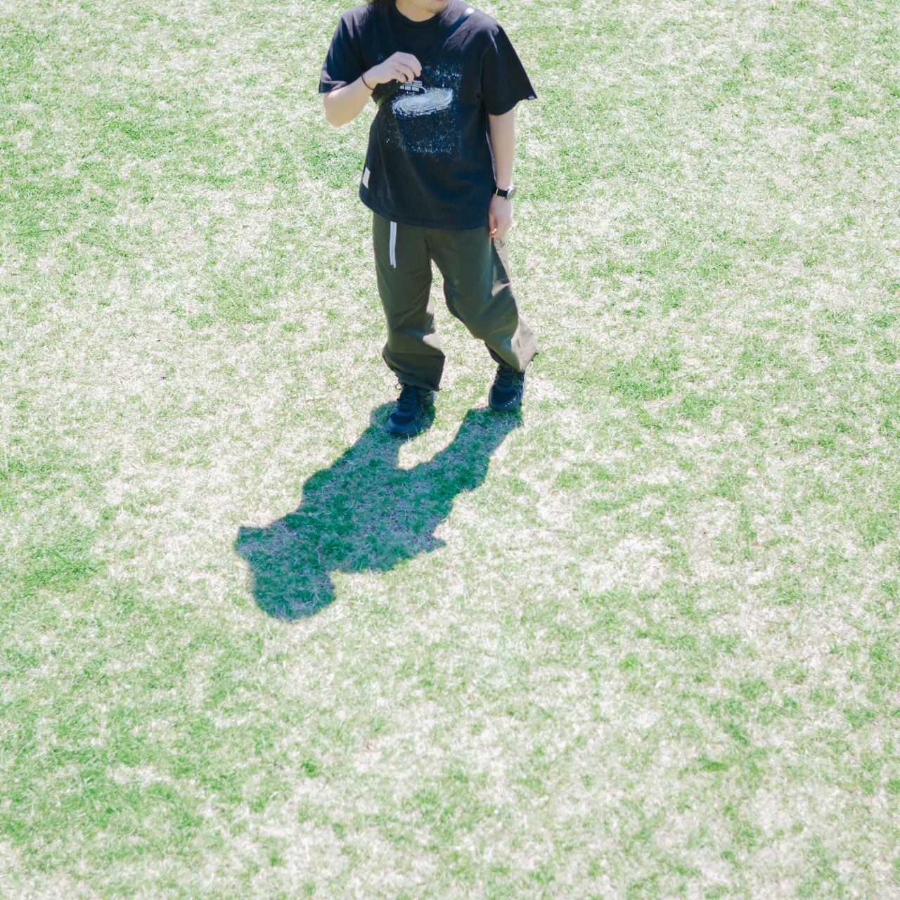 【DARGO】"YOU ARE HERE" 6onz Sun Fade T-shirt(BLACK)