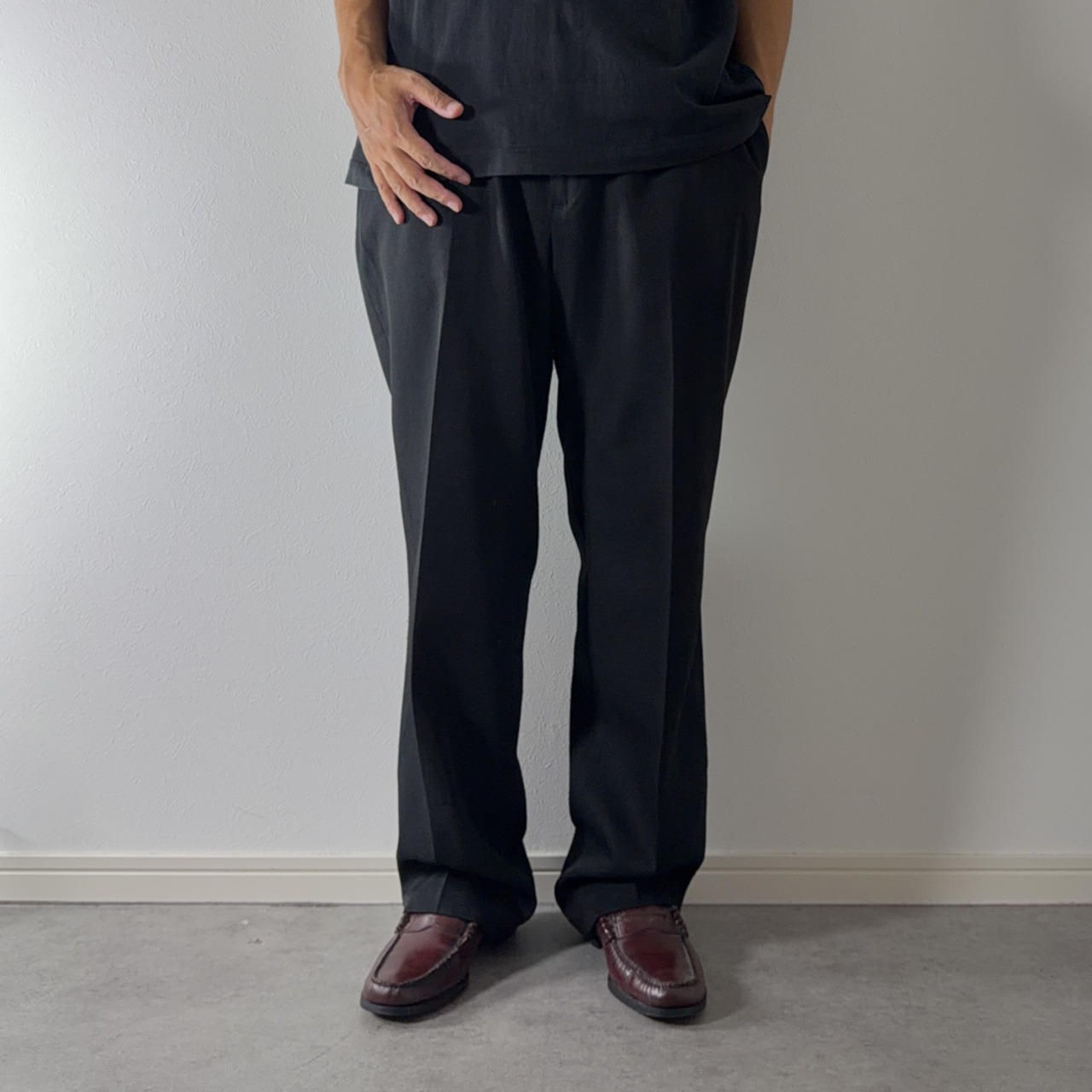 00s Levi's ACTION SLACKS BLACK [W37L29.5相当] 古着 - 16