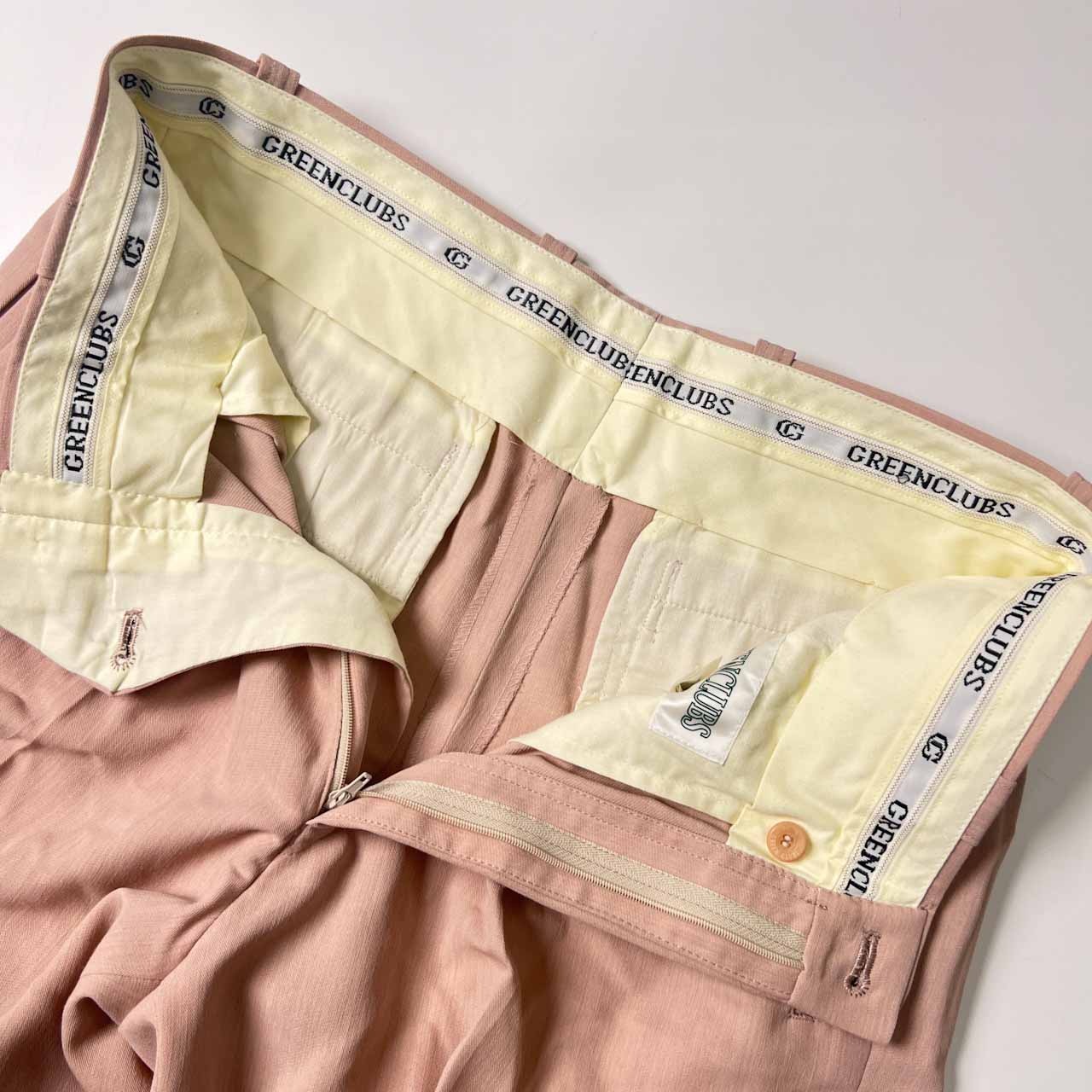 GREENCLUBS グリーンクラブ タックパンツ 79/くすみピンク メンズ