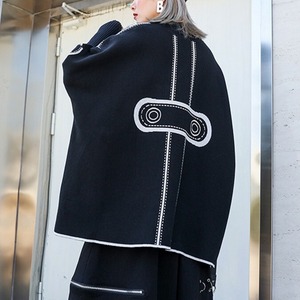 Black Oversized Knit Sweater / ブラック オーバーサイズ ニット セーター