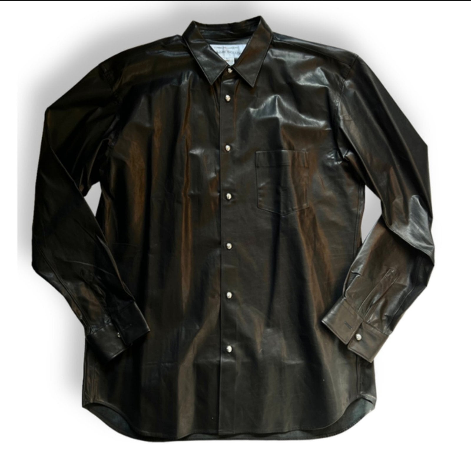 CHROME HEARTS クロムハーツ x コムデギャルソン レザーシャツ