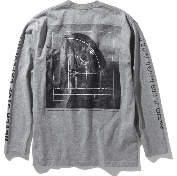 THE NORTH FACE (ザノースフェイス) グラフィック ロングスリーブティー ロンT (Z)ミックスグレー NT32042