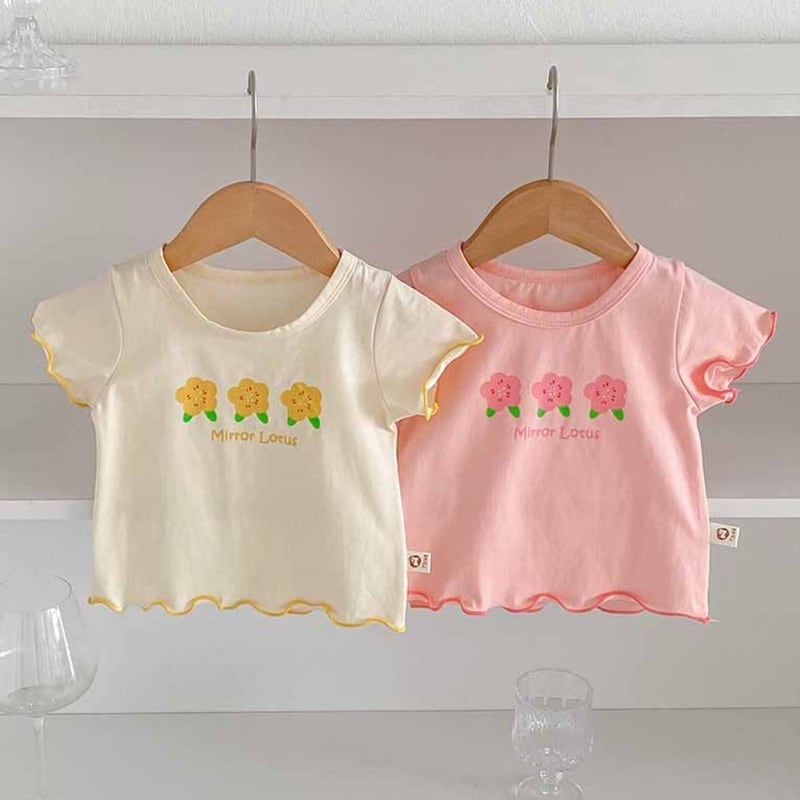 【BABY】夏新作 フリル襟シャツ