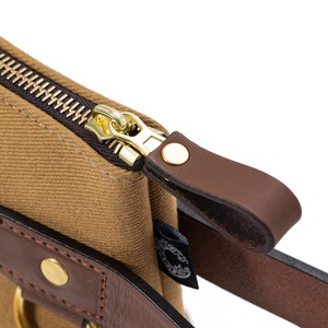 ZIPPED POUCH 3rd / DALBY CANVAS  KHAKI