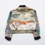 【BJK-L003】再構築リバーシブル着物ボンバー KIMONO REVERSIBLE BOMBER JACKET