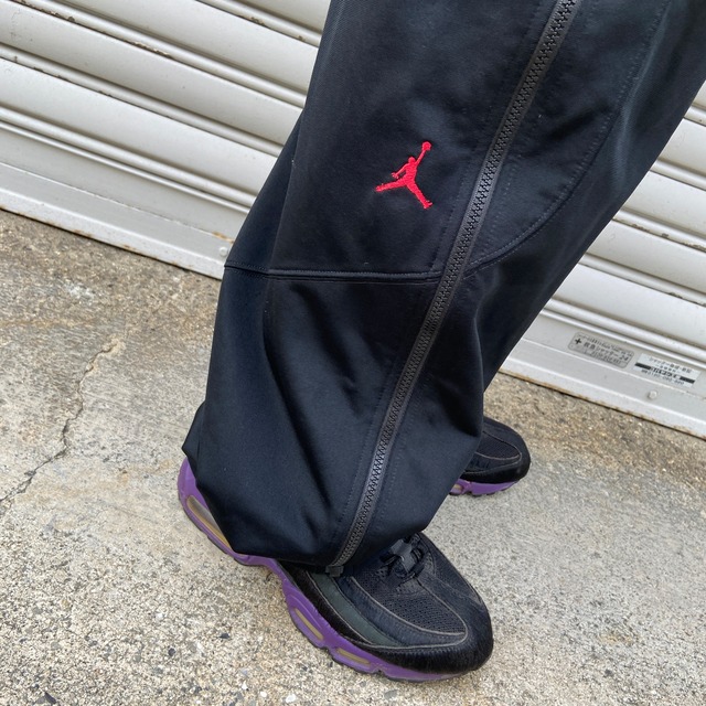 JORDAN ナイキ　ジョーダン　サイドジップトラックパンツ☆ジャージ　黒　L