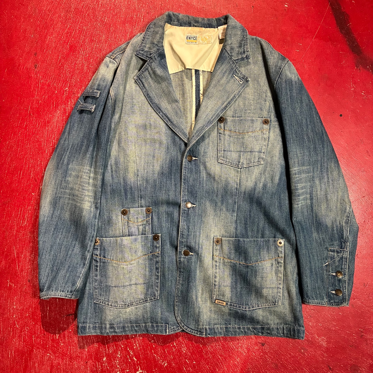 ENYCE オーバーサイズ デニムテーラードジャケット エニーチェ