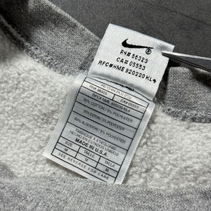 90s NIKE sweatshirt gray M 古着