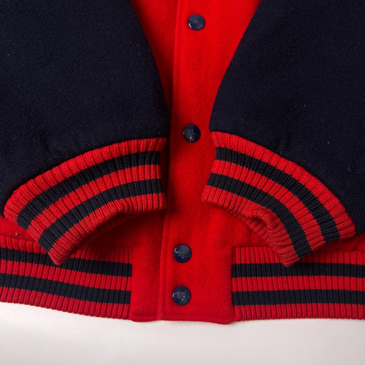 MIKI HOUSE MEN'S ミキハウス 袖革スタジャン L/レッド