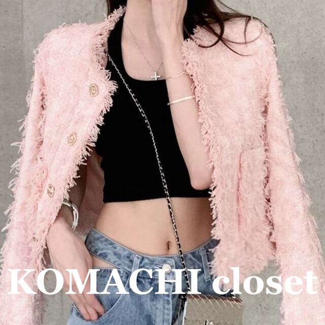 【送料無料】 立体タッセルカーディガンジャケット ジャケット レディース ピンク タッセル 韓国 レディース オルチャン 可愛い 大人可愛い 大人女子 シンプル きれいめ カジュアル 大人 気品 上品 おしゃれ お洒落 こなれ感 抜け感 かっこいい きちんと 大人女子 シック モダン クール フェミニン S M L XL 春 20代 30代 40代 OL 通勤 デート 女子会 お泊まり 旅行 休日 普段使い コーデ トレンド スタイル 長袖 ラウンドネック ショート丈 ボタン