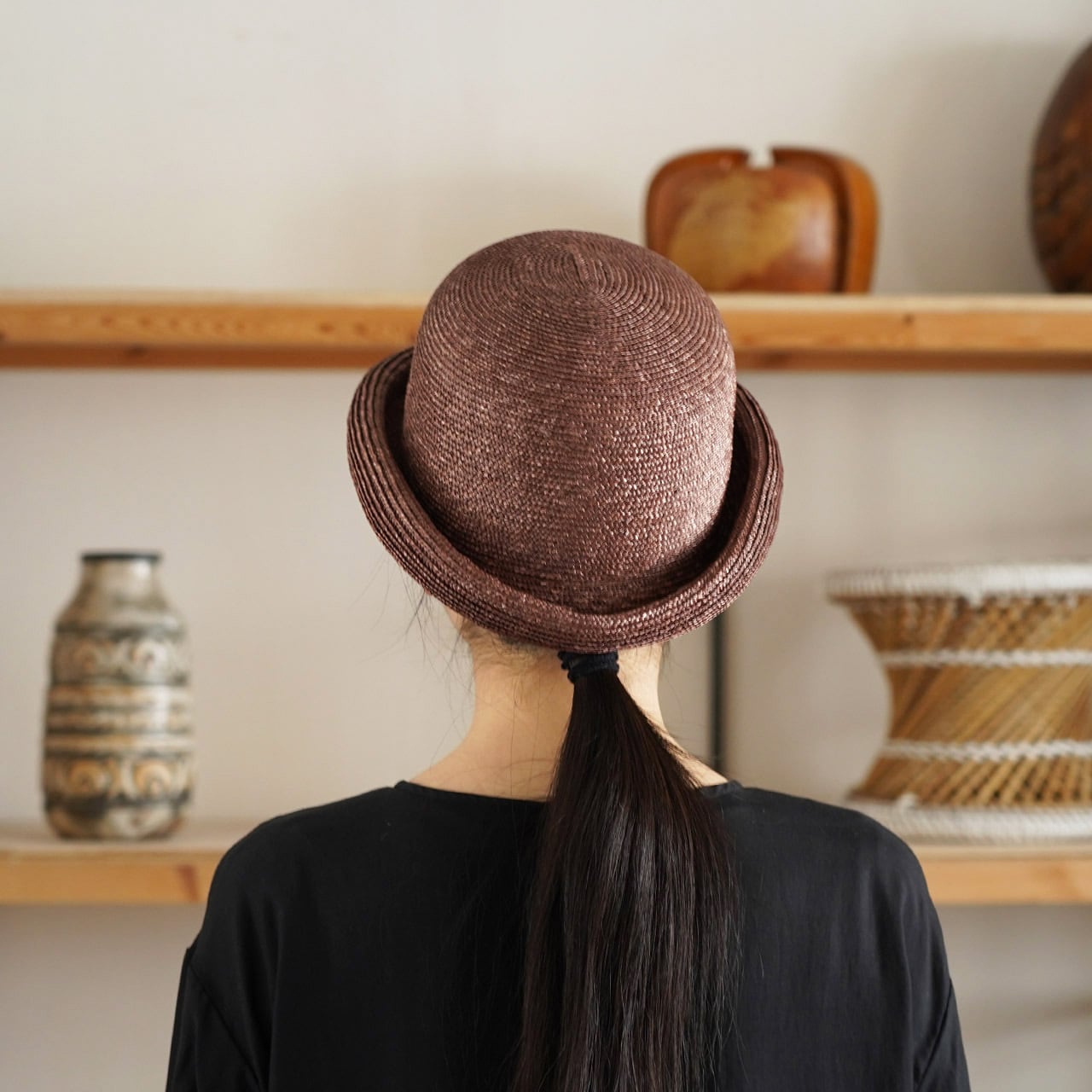 Bowler ST-細麦で制作した、クラッシックなボーラーハット- | poanca
