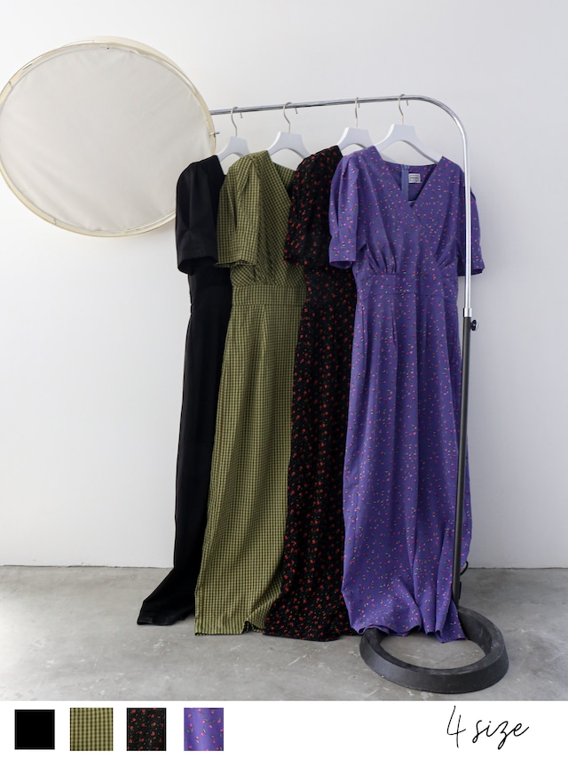 【4/18-4/23先行受注商品】v-neck maxi onepiece