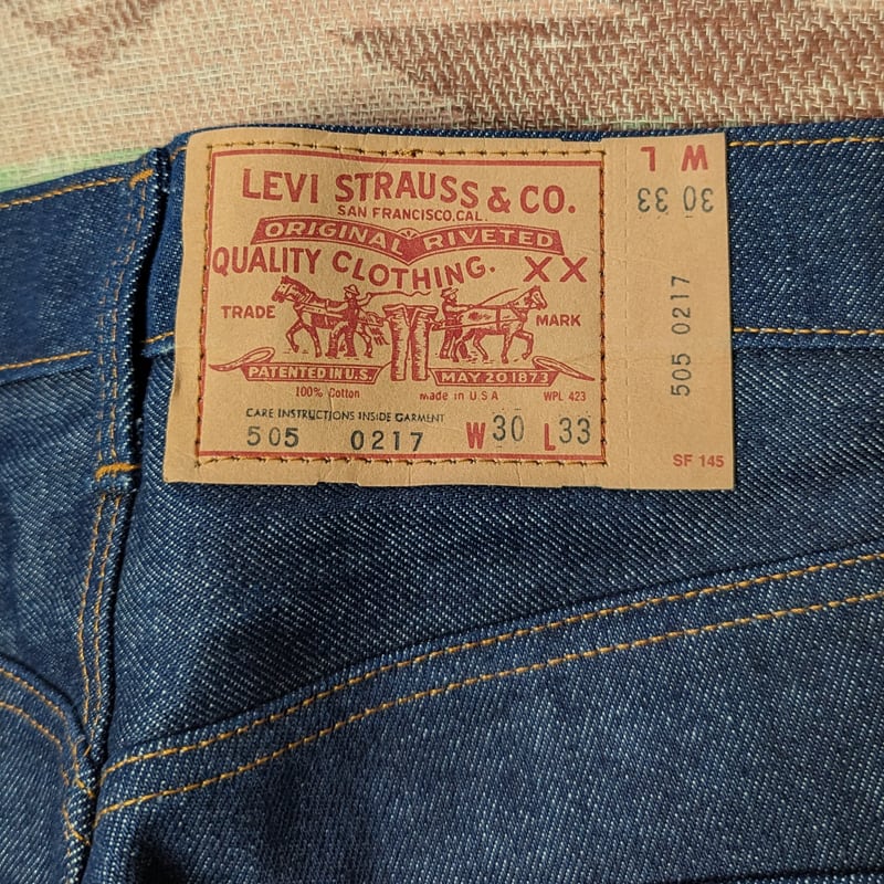 80s Levi's 505-0217 Denim Jeans (実寸W31) DEAD-STOCK 80s Levi's 505-0217 Denim Jeans (実寸W31) DEAD-STOCK
