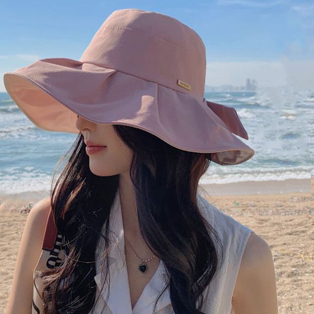 バックリボン バケットハット レディース 春夏 帽子 ビーチ かわいい 大人 きれいめ リゾート おしゃれ アウトドア UV対策 大人可愛い 大人女子