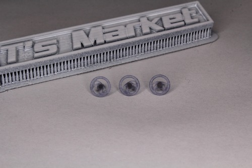 ステアリング ビレットスペシャリティーズ SNIPER タイプ 3個セット 3Dプリント 1/64 未塗装