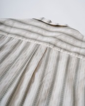 【#Re:room】NATIVE PATTERN STRIPE OPEN COLLAR SHIRT	［RES129］
