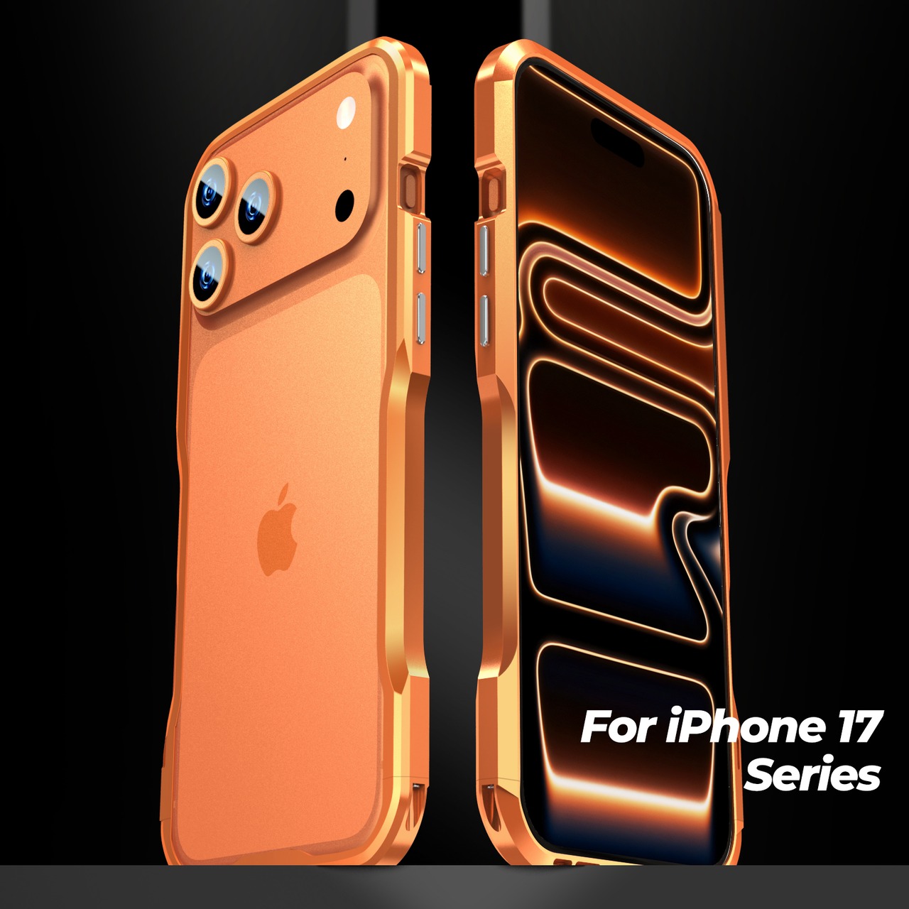 ◆iPhone 17/Pro/Pro Max/Air◆ Minimal Curve Metal Frame Case / ミニマル カーブ メタル フレーム スマホケース