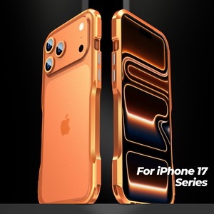 ◆iPhone 17/Pro/Pro Max/Air◆ Minimal Curve Metal Frame Case / ミニマル カーブ メタル フレーム スマホケース