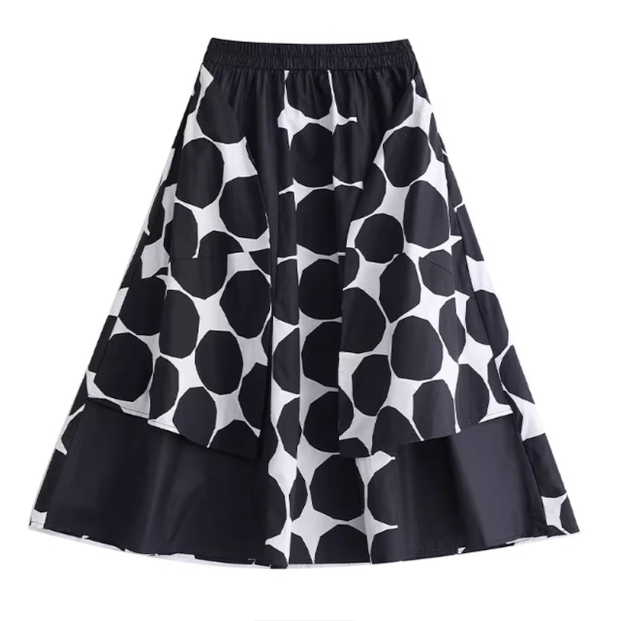 ドット アシンメトリー スカート 00246