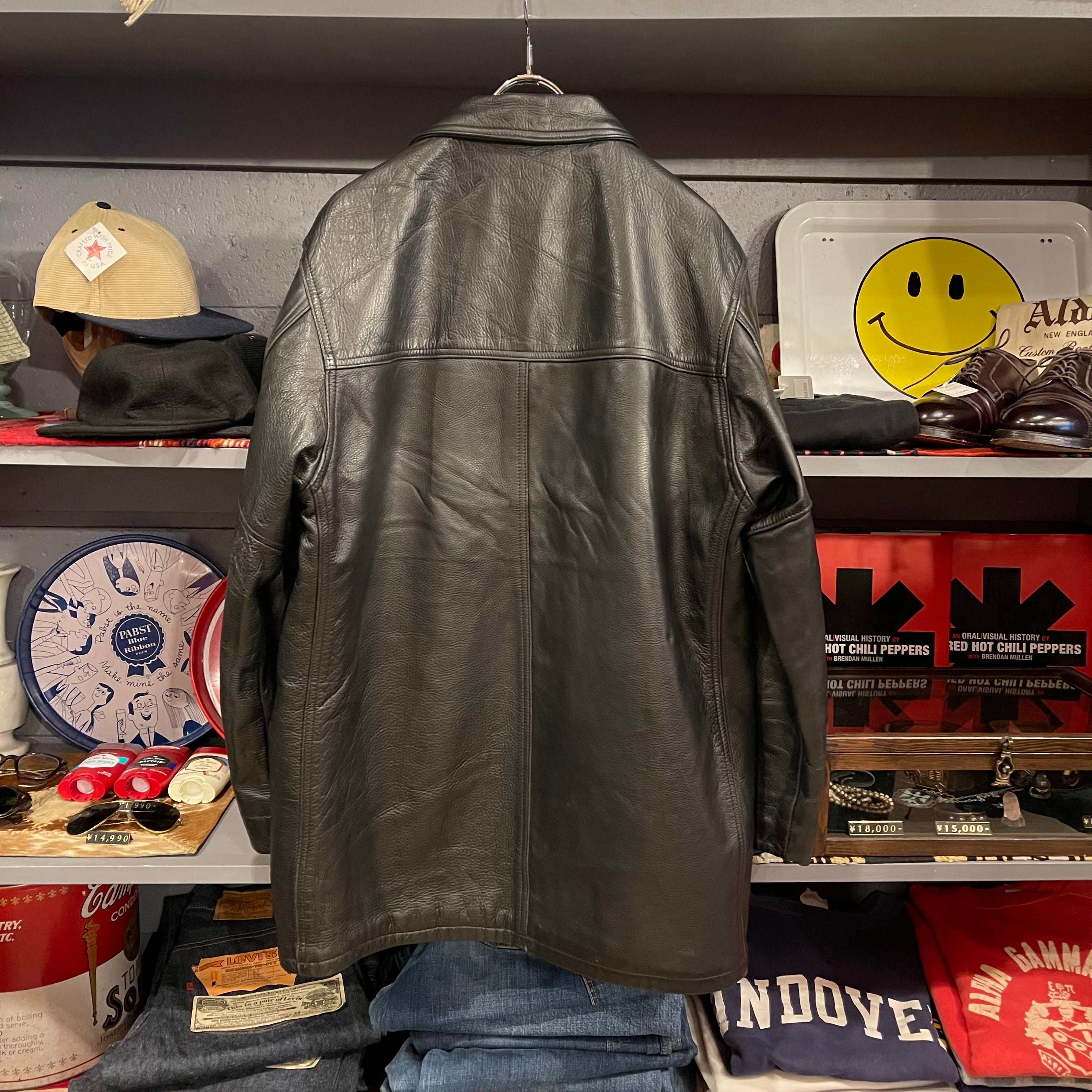 90's schott レザーカーコート 38 90s Schott Leather Car Coat | VOSTOK