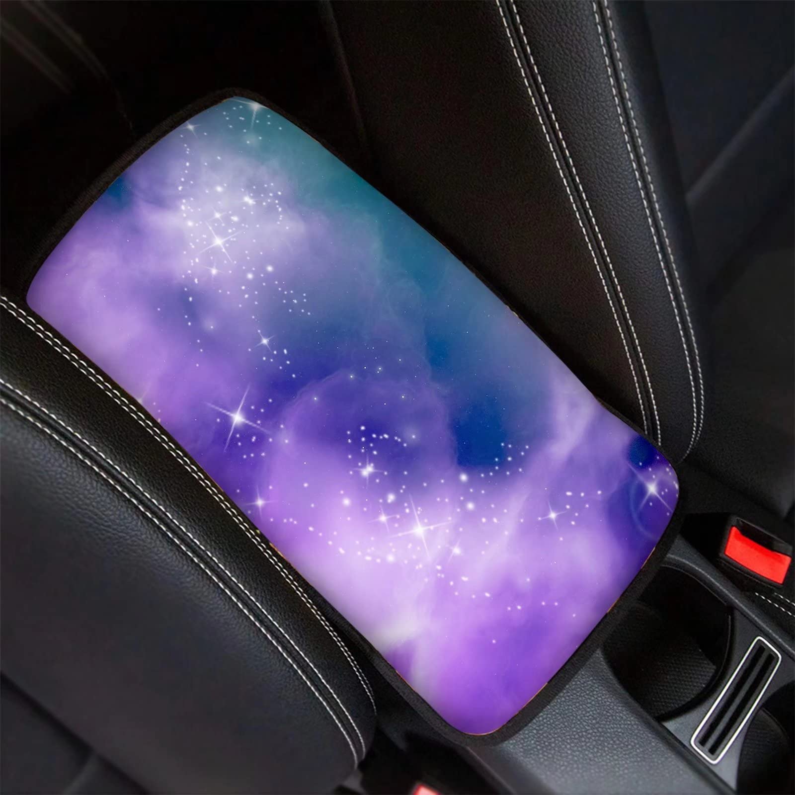 JEOCODY 2-Pack Purple Rose Seat Belt Shoulder Pad Covers - Soft Strap Cover For Car, Airplane, Backpack | Universal Fit For Adults & Kids