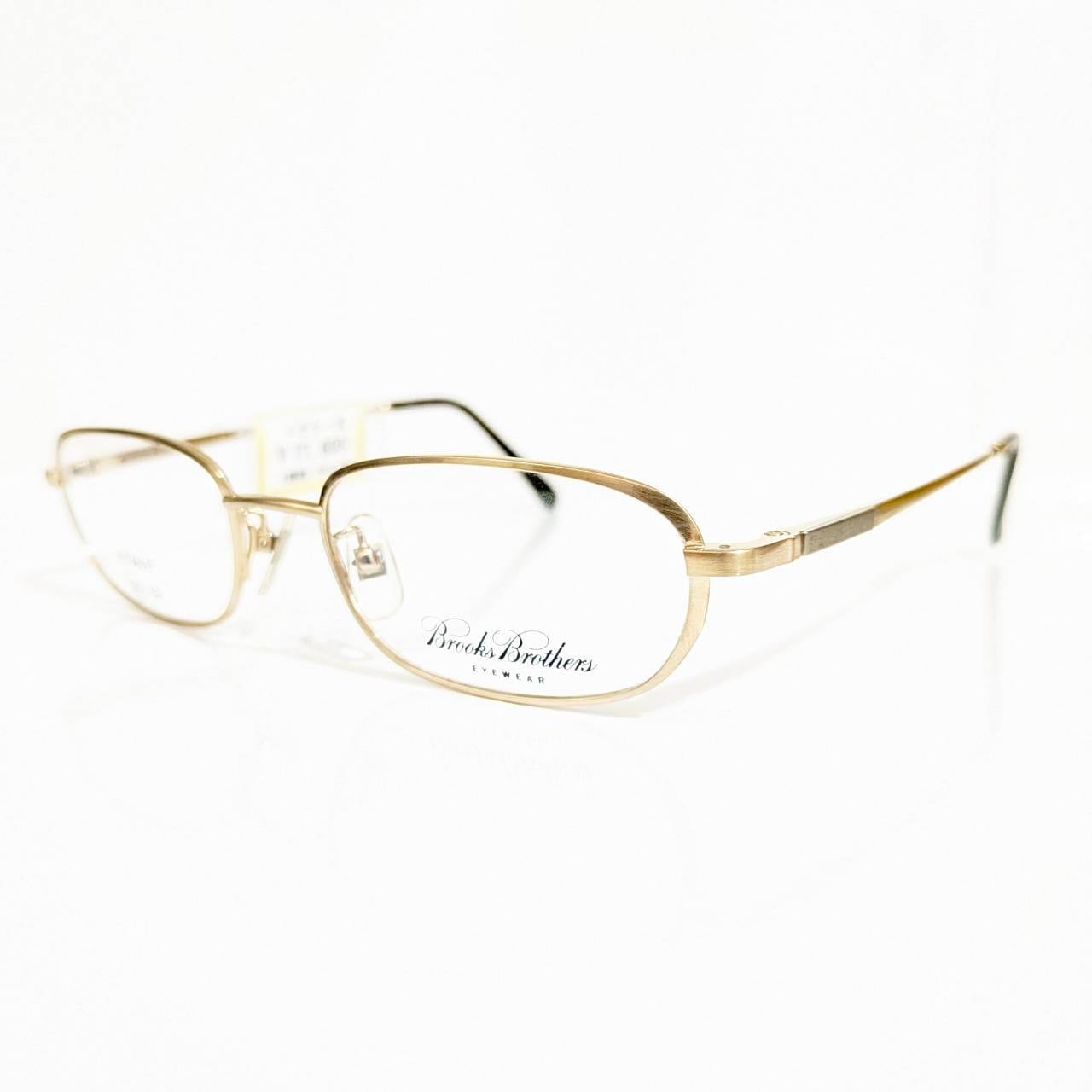 【Brooks Brothers】スクエアメタルフレーム ゴールド