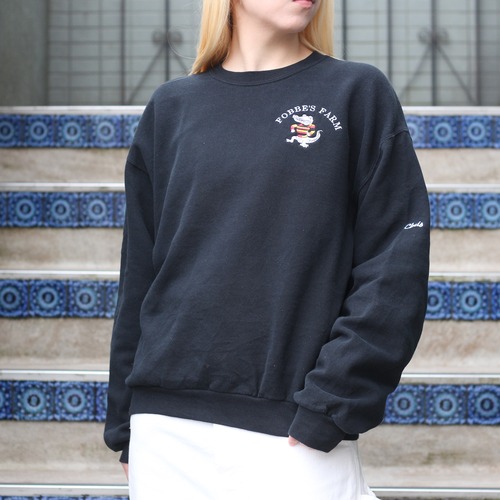 USA VINTAGE JERZEES CROCODILE EMBROIDERY DESIGN SWEAT SHIRT/アメリカ古着ワニ刺繍デザインスウェット