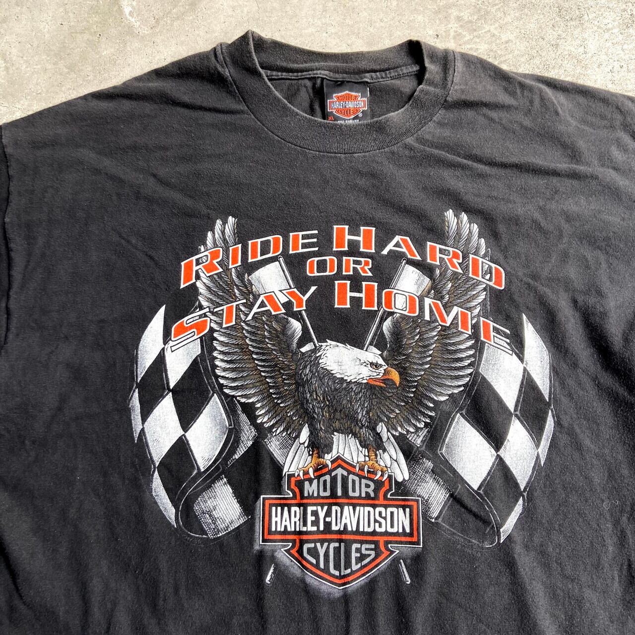 90年代 ハーレーダビッドソン Harley-Davidson 両面プリント モーター ...