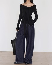 Denim wide Pants　N1109