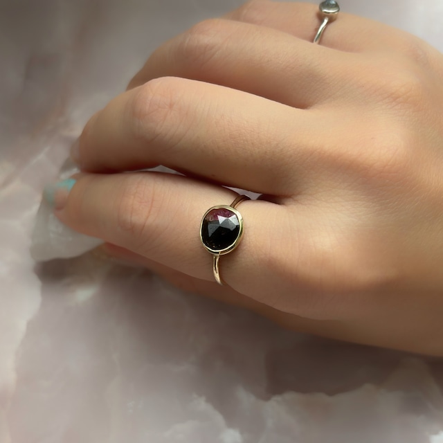 【raw cut ring】~トルマリン~ 【一点もの】