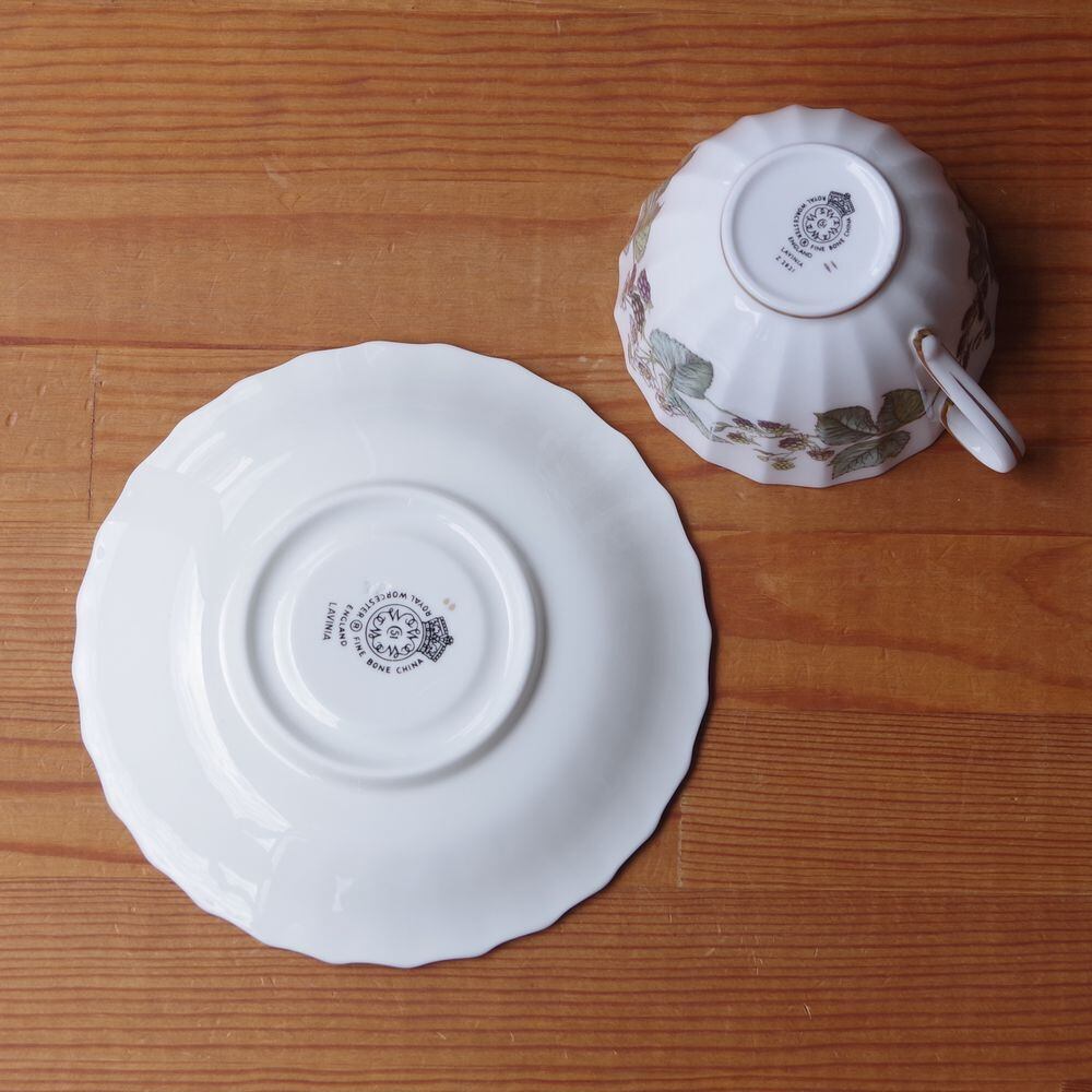 ロイヤルウースター ラビニア ティーカップ ソーサー Royal ロイヤルウースター ラビニア ティーカップ ソーサー Royal