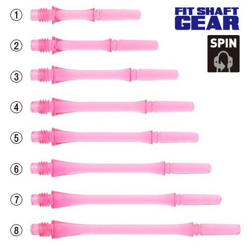 FIT GEAR Slim [SPIN] Clear Pink