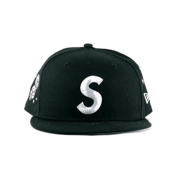 SUPREME 22SS CHARACTERS S LOGO NEW ERA CAP サイズ7 5/8 シュプリーム キャラクターズ Sロゴ  ニューエラ キャップ ブラック 帽子【中古】