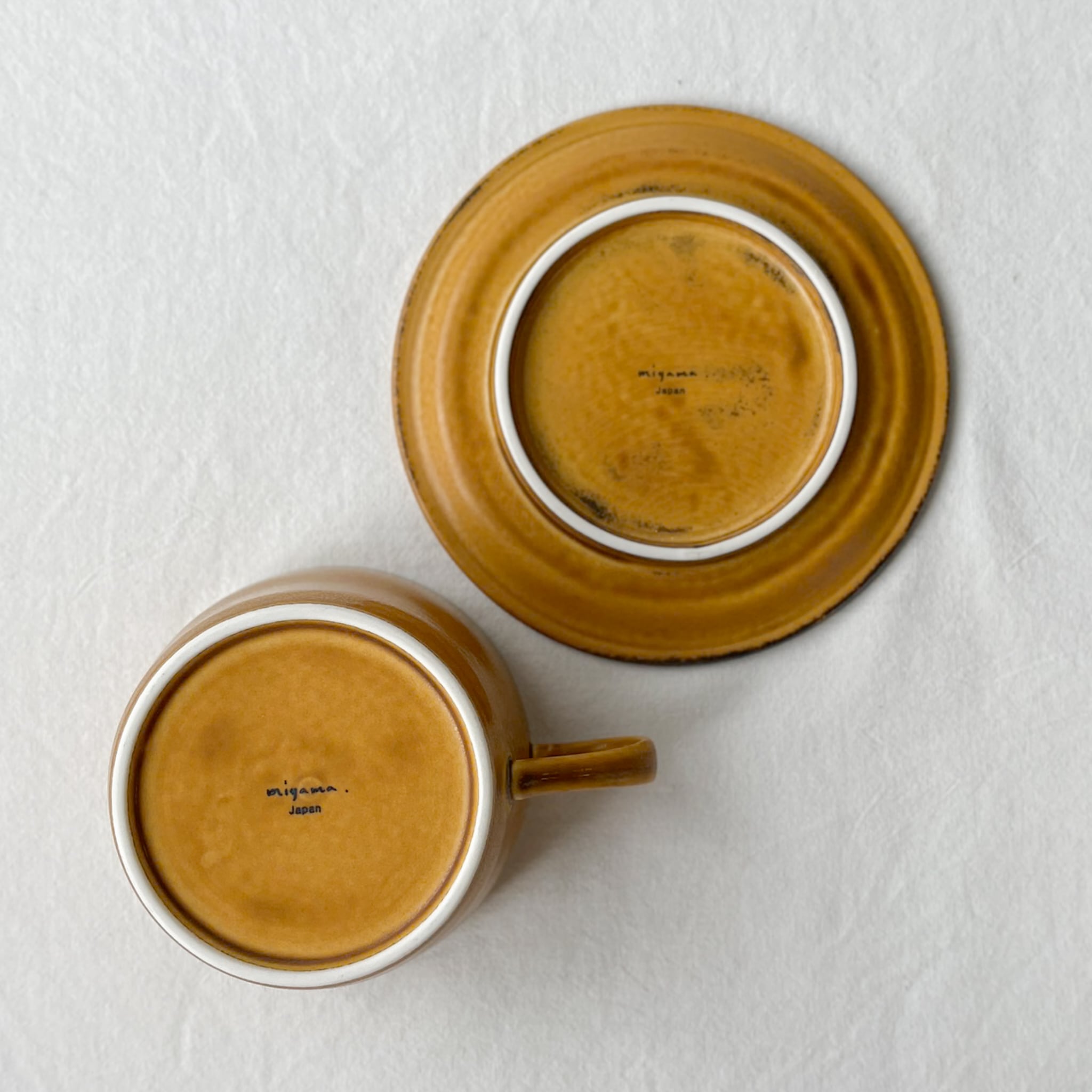 bico カップ＆ソーサー【キャメル】 | Kamani | 多治見で営む 美濃焼器