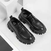 -6cmUP- Leather low boots［ブーツの2倍盛れる］