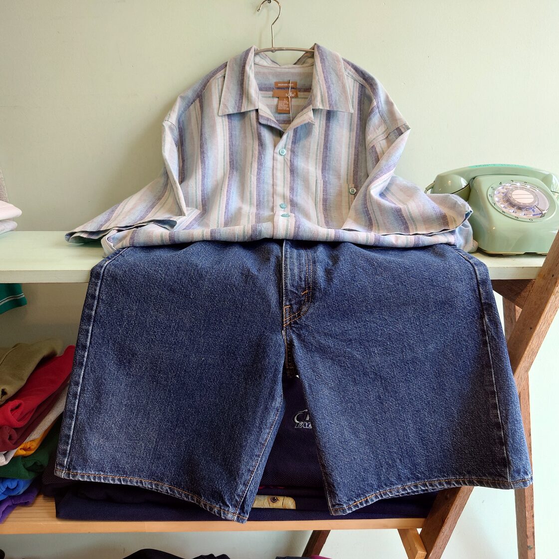 LEVIS 550 デニムショートパンツ バギーショーツ インディゴ | PAY ID