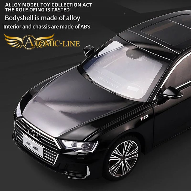 AUDI アウディ A6 5th 1/18 ミニカー 全2色 ライト点灯 エンジン