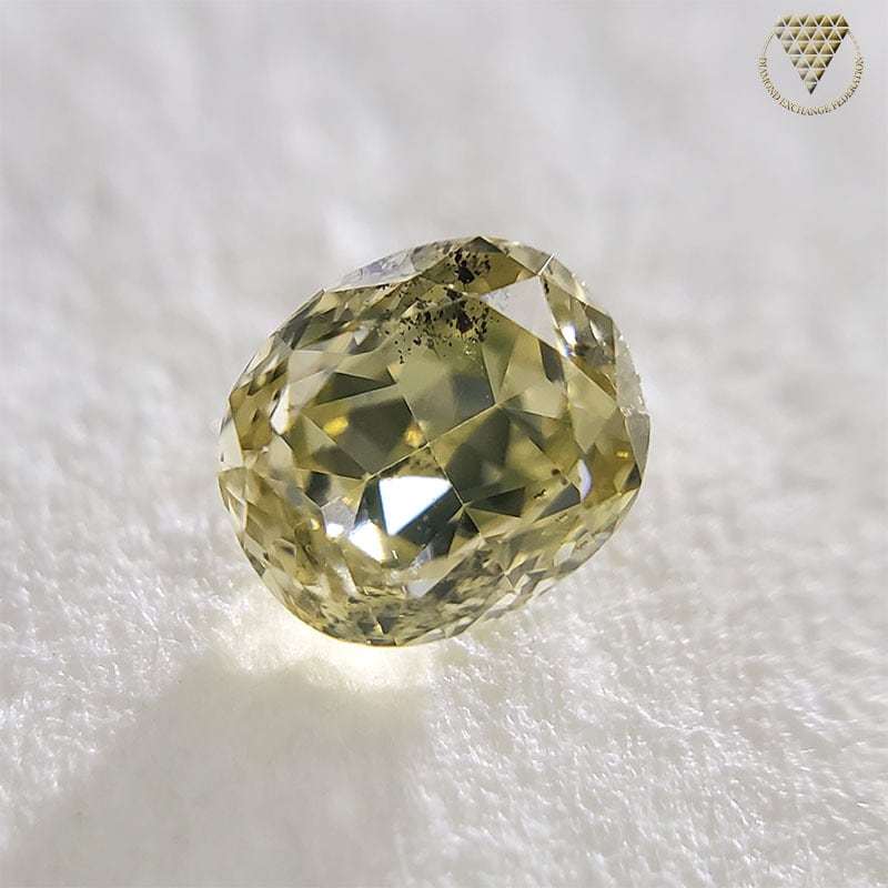 0.21 ct F.D.GRE.YELLOW GIA 天然 イエロー ダイヤ