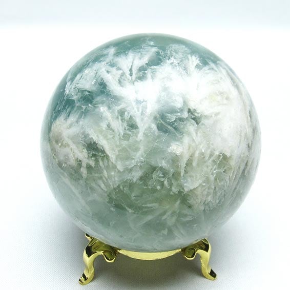 エンジェルフェザー フローライト 丸玉 65mm 一点物151-7326