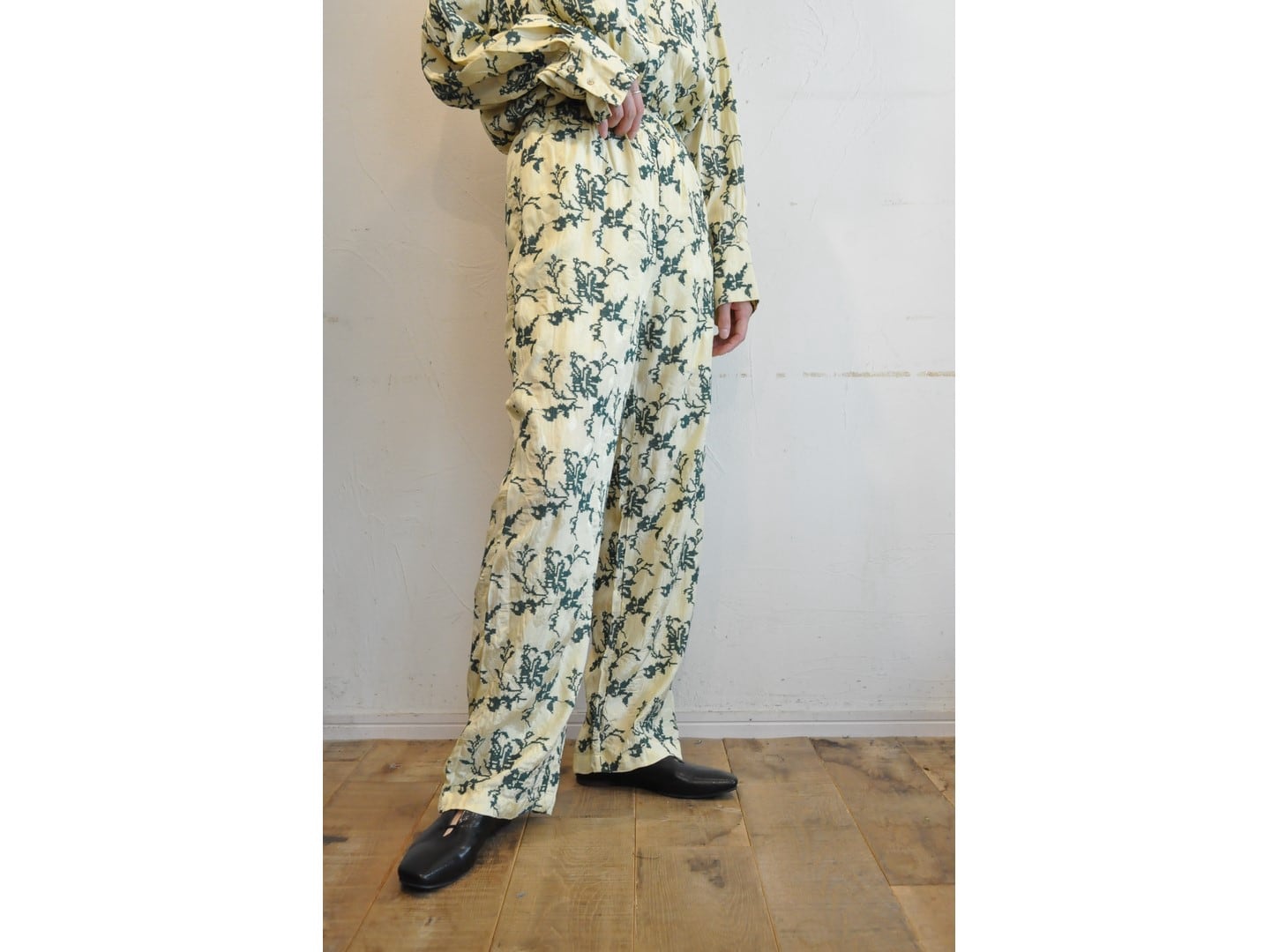 RISLEY】docking knit shirt /【リズレイ】ドッキングニットシャツ