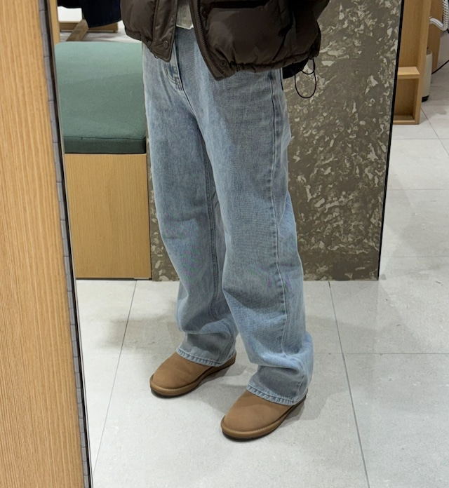 (即納) miel / 123 Salt kimo fleece denim Ssize