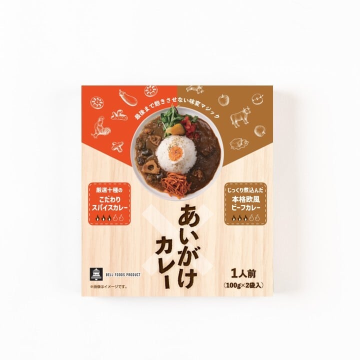 大阪】あいがけカレー こだわりスパイス×本格欧風ビーフ レトルト｜ご