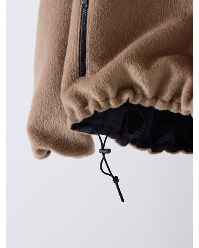 【YENN】[Y254-41126] SHAGGY HALF ZIP JK