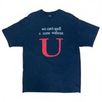 “we can't spell success without U” / Message Tee / Hanes / L / Deadstock / 90s